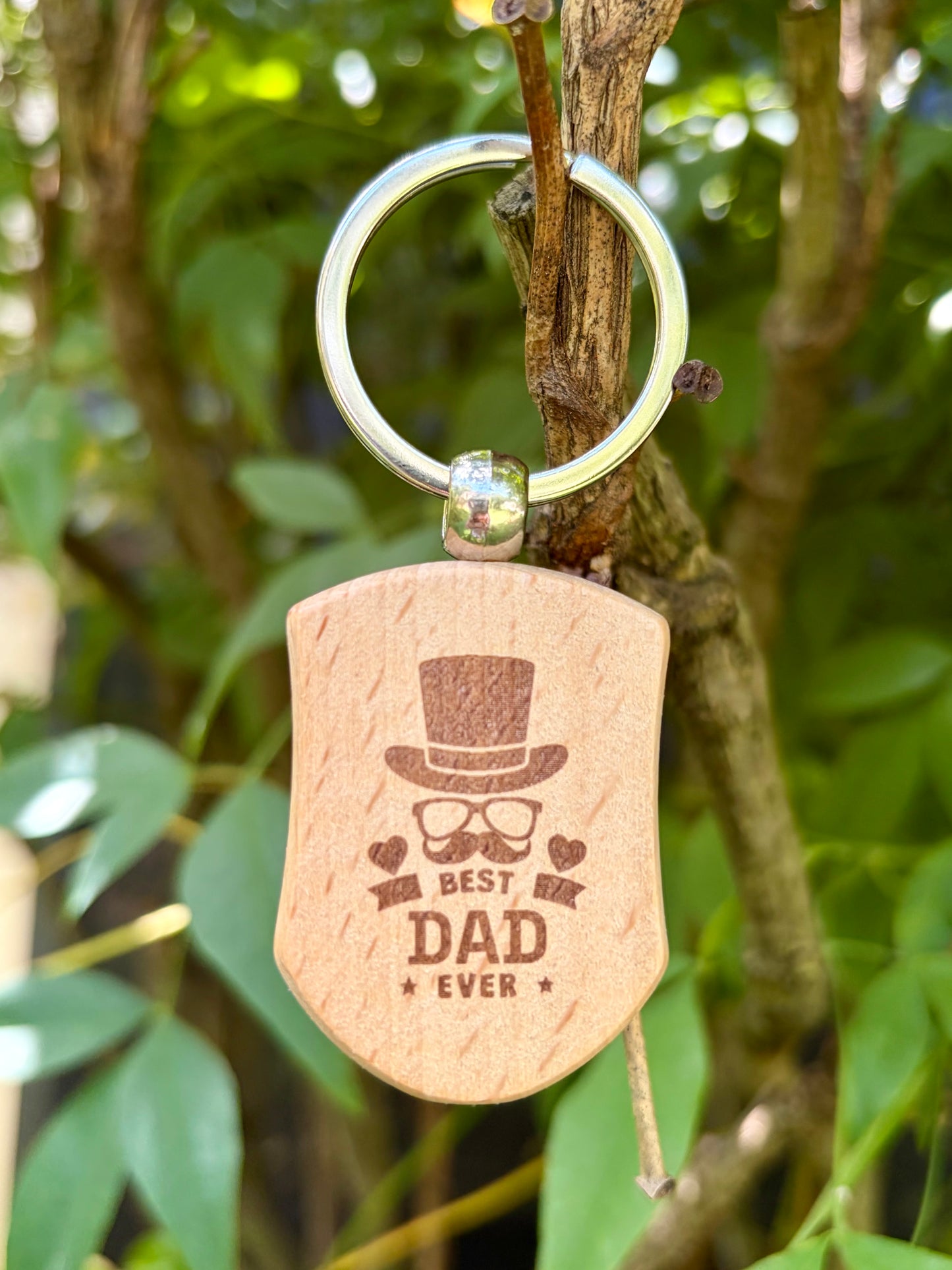 Custom Father’s Day Memory QR Code Keychain | Scan to View Photos, Videos, & Messages